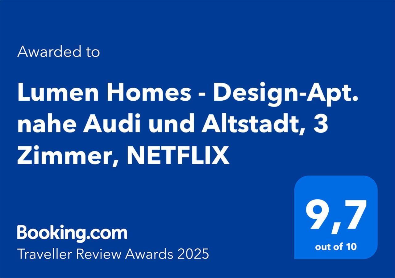 Lumen Homes - Design-Apt. Nahe Audi Und Altstadt, 3 Zimmer, Netflix インゴルシュタット エクステリア 写真